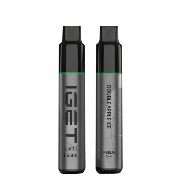 IGET HOT 5500 Puffs Double Apple Ice 2PCS-0