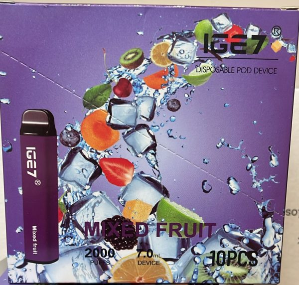 IGE7 e-cigarette 2000 puffs 【Multiple Flavors - Randomly Shipped】-1