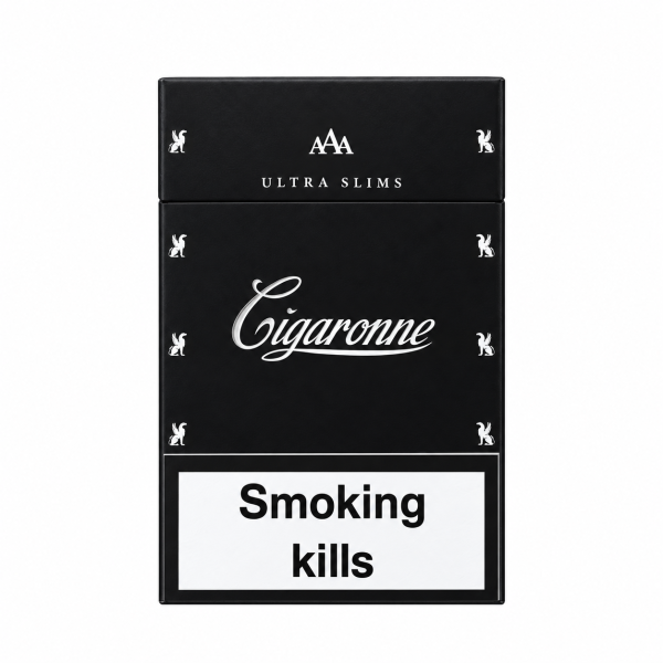 Cigaronne Ultra Slims Black 4mg Carton-0