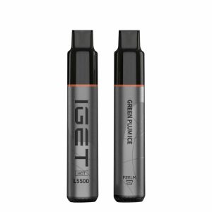 IGET HOT 5500 Puffs Green Plum Ice 2PCS-0