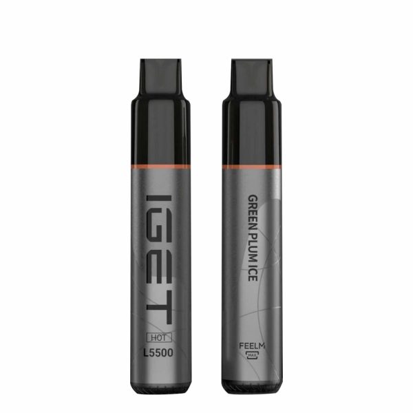 IGET HOT 5500 Puffs Green Plum Ice 2PCS-0
